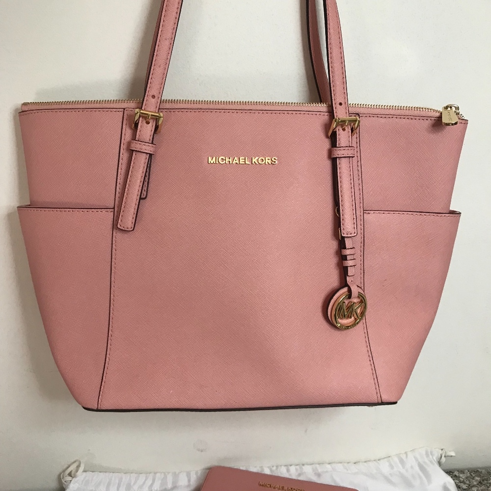 Michael Kors west/east top zipper bag and wallet